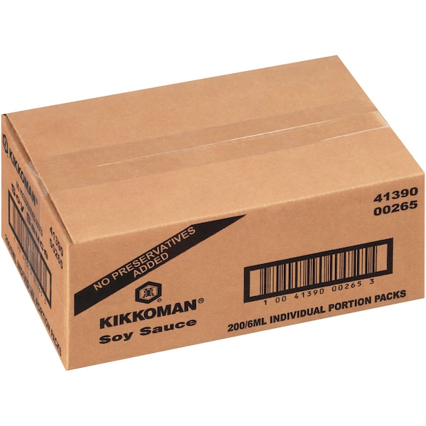 Kikkoman Kikkoman PreservativeFree Soy Sauce Packets 6mL Packet, PK200
